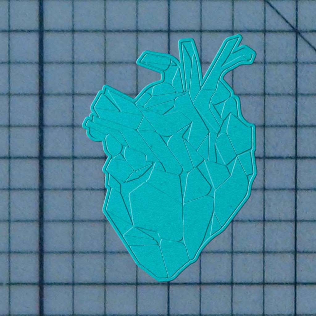 Geometric Heart 227-368 Cookie Cutter and Stamp