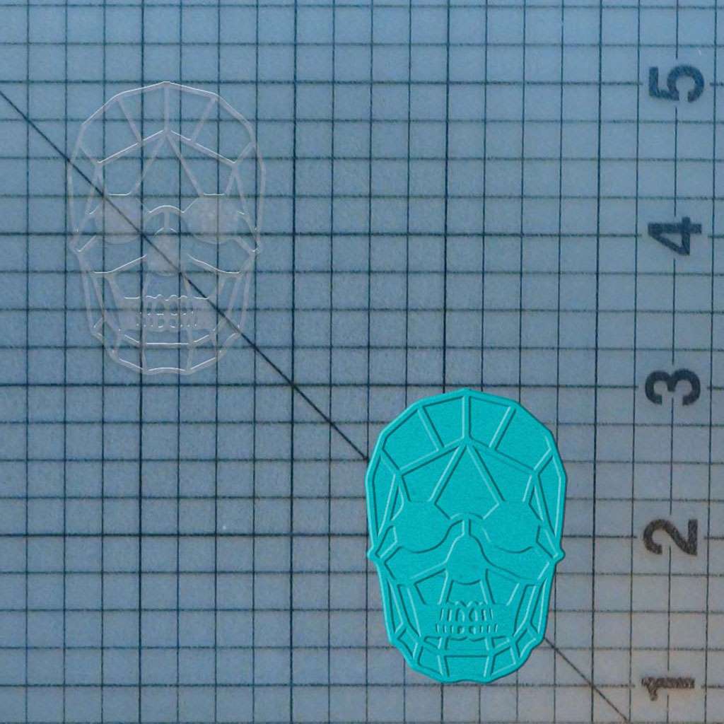 Geometric Skull 227-358 Cookie Cutter and Stamp - Image 4