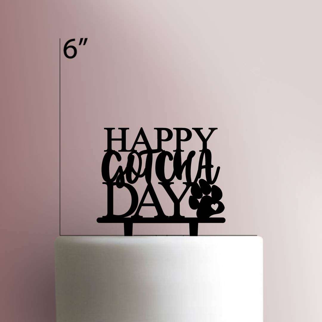 Happy Gotcha Day Paw 225-511 Cake Topper