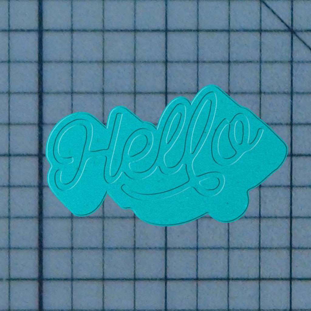 Hello 227-480 Cookie Cutter and Stamp - Image 3