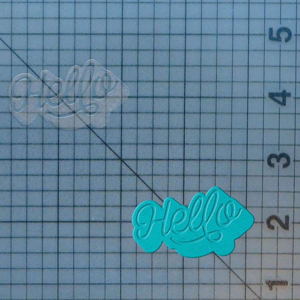 Hello 227-480 Cookie Cutter and Stamp - Image 2
