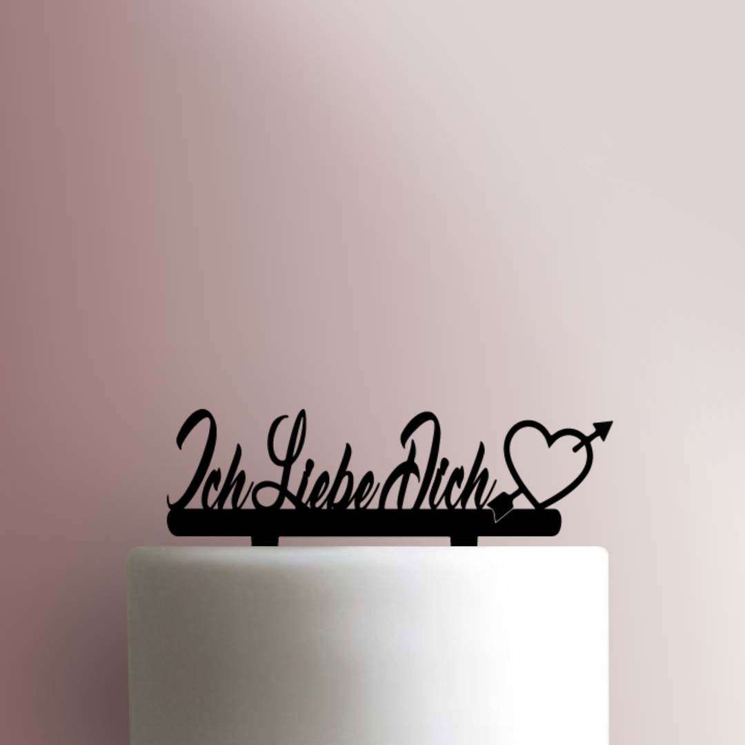 Ich Liebe Dich - I Love You 225-337 Cake Topper