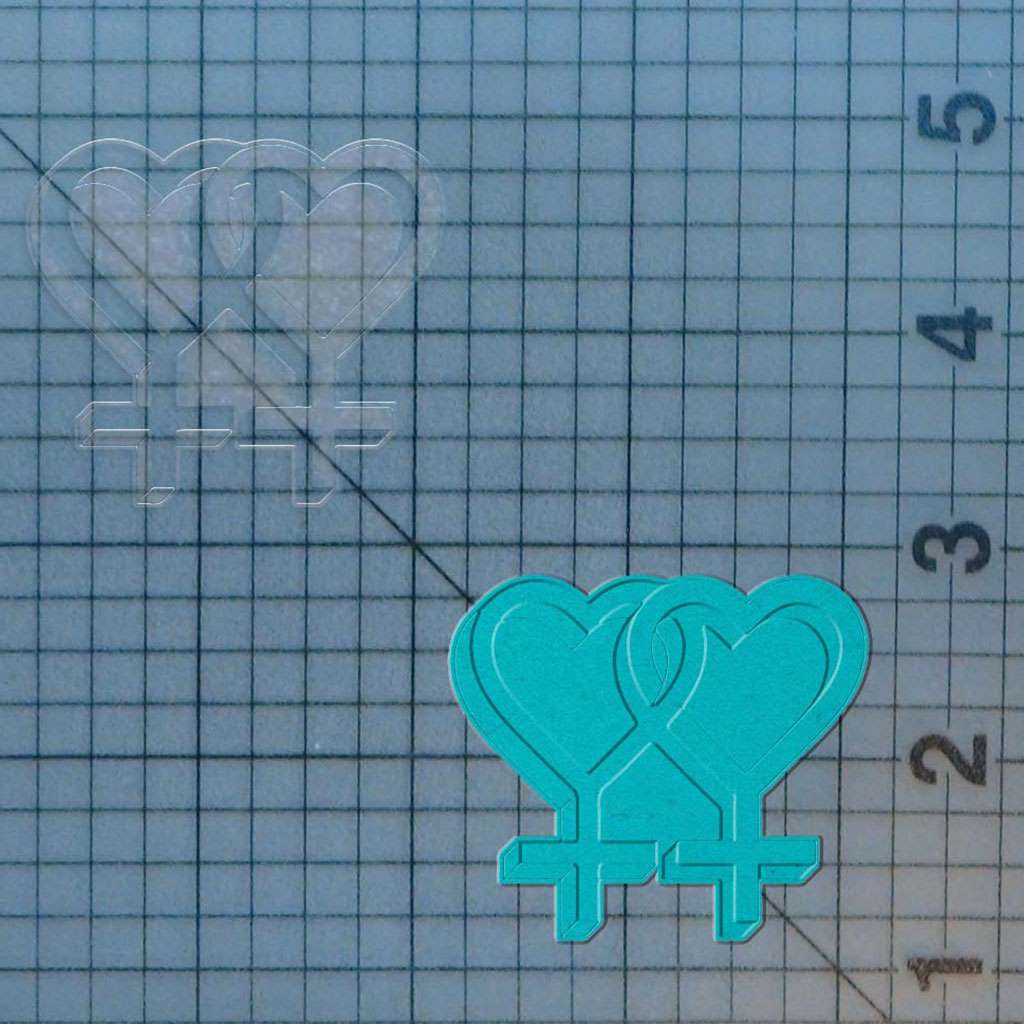 Lesbian Gender Symbols 227-411 Cookie Cutter and Stamp - Image 2