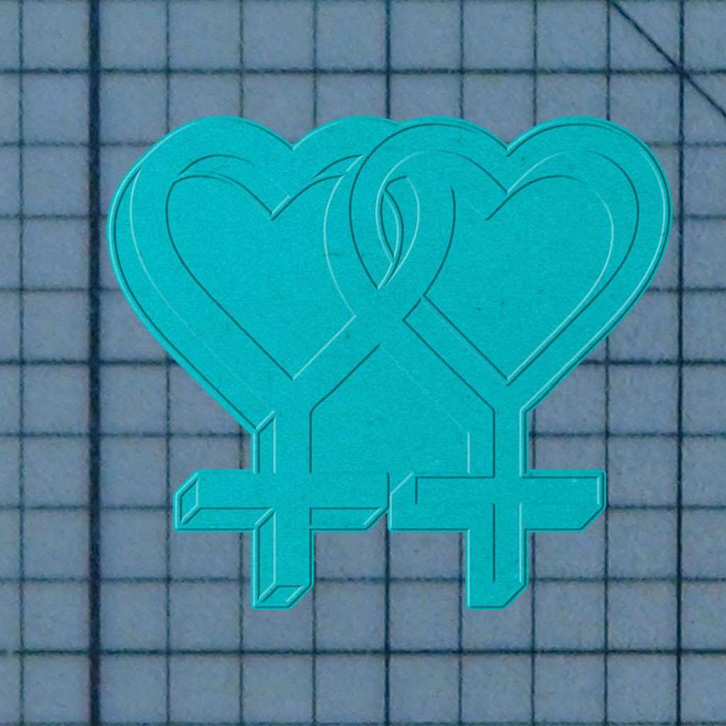 Lesbian Gender Symbols 227-411 Cookie Cutter and Stamp - Image 3