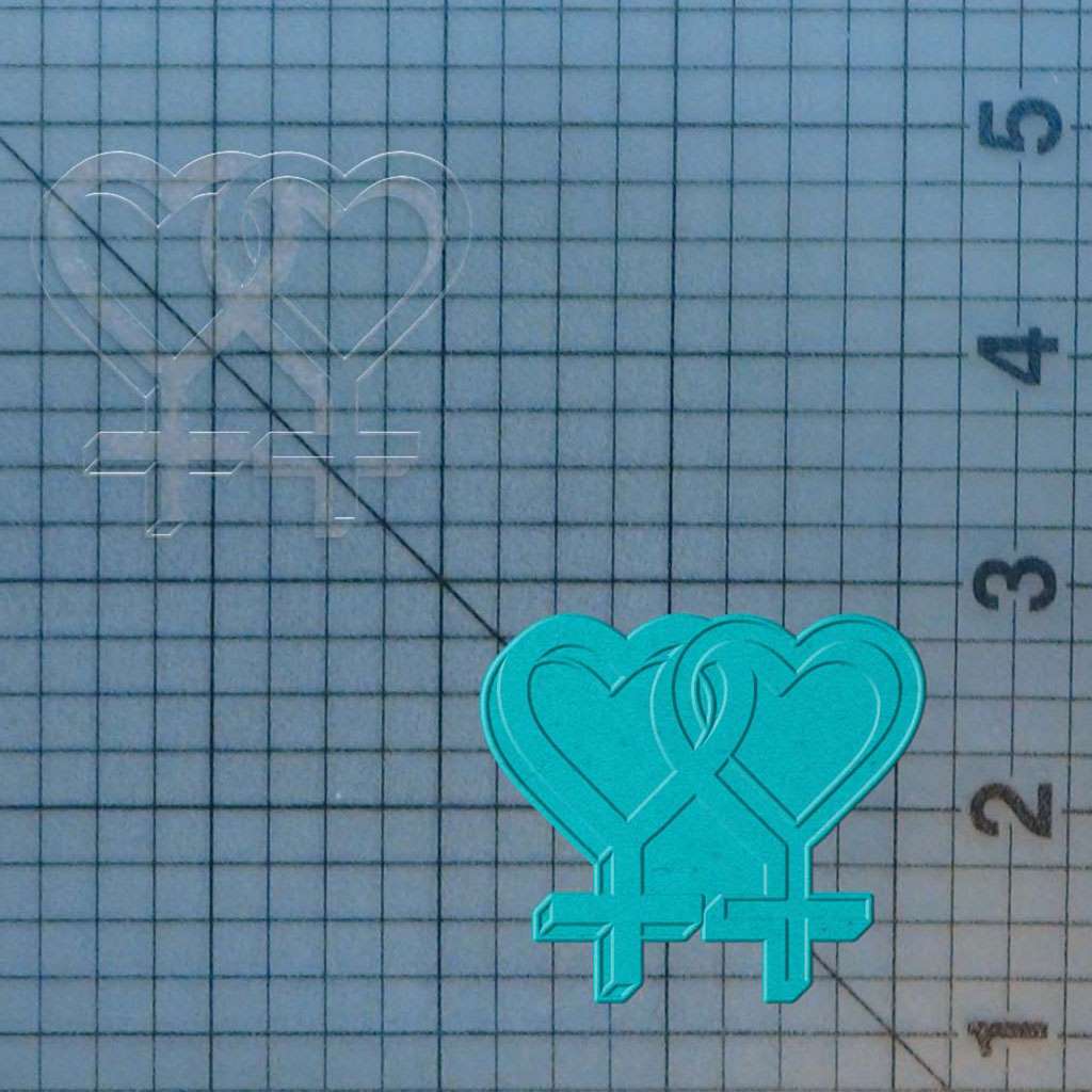 Lesbian Gender Symbols 227-411 Cookie Cutter and Stamp - Image 4
