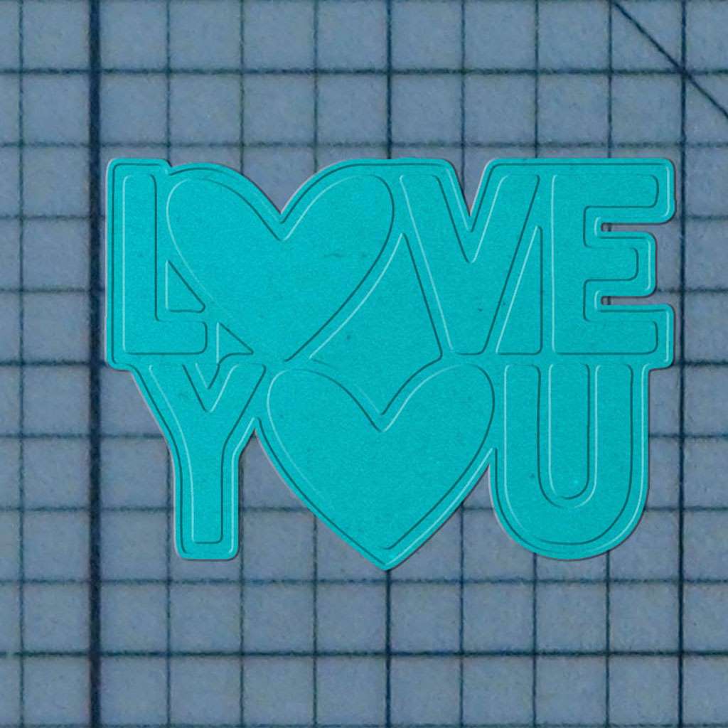 Love You 227-507 Cookie Cutter and Stamp