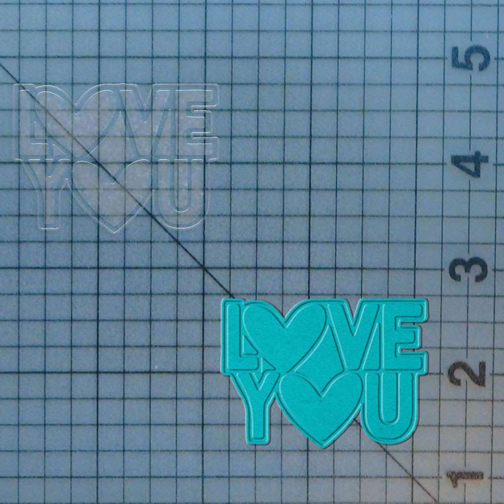 Love You 227-507 Cookie Cutter and Stamp
