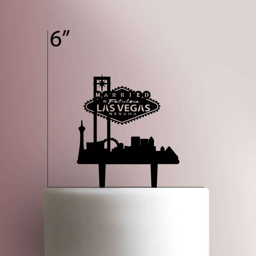 Married in Las Vegas 225-507 Cake Topper