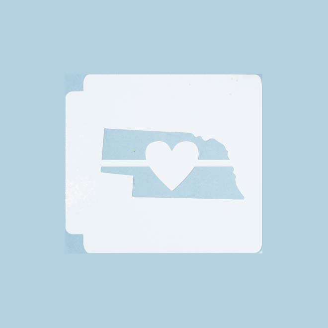 Nebraska State Love 783-A348 Stencil