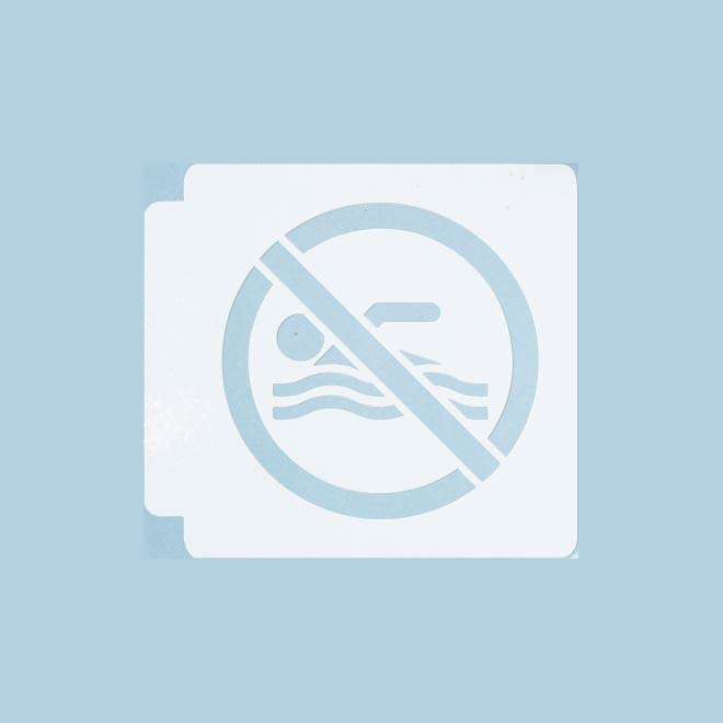 No Swimming 783-A193 Stencil