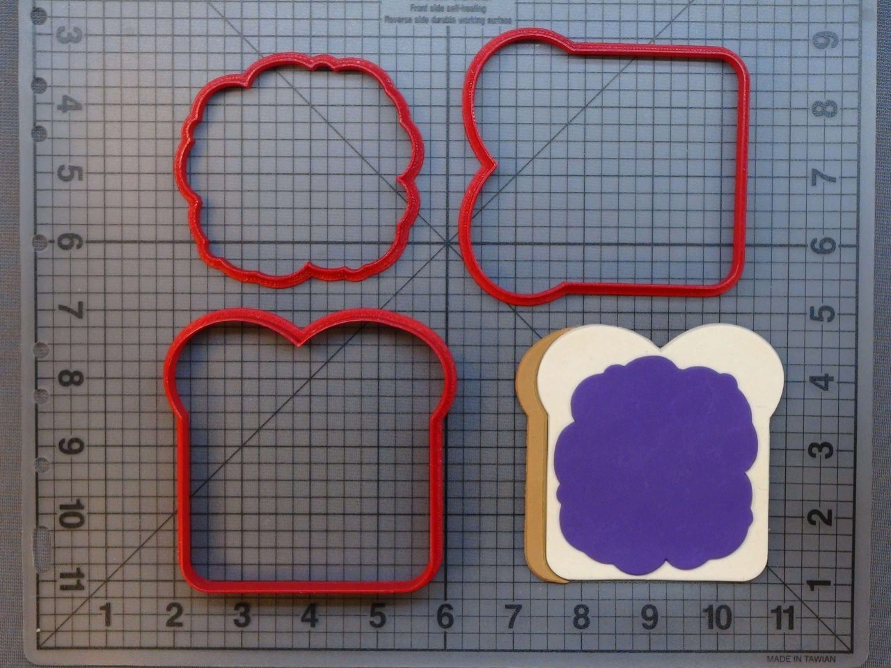 Peanut Butter Toast 266-A224 Cookie Cutter Set