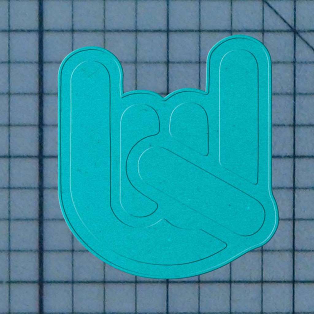 Rock n' Roll 227-288 Cookie Cutter and Stamp