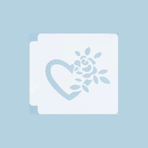 Rose Heart 783-A144 Stencil
