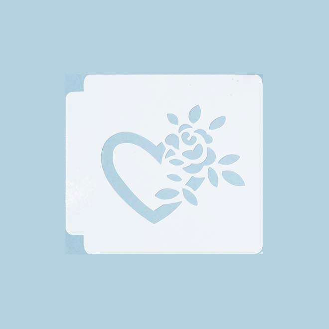 Rose Heart 783-A144 Stencil