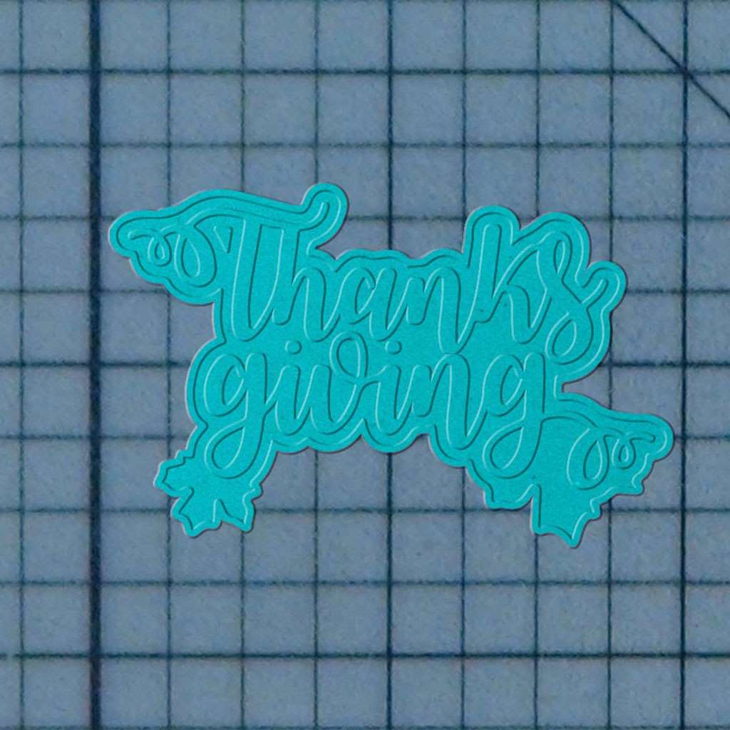 Thanksgiving Stamp 227-061 Cookie Cutter and Acrylic Stamp - Image 3