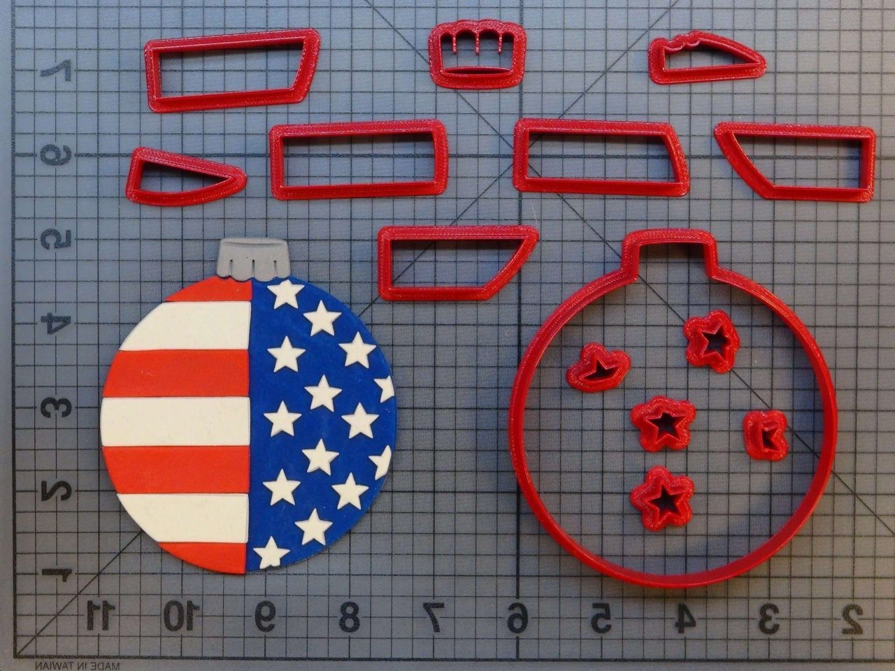 USA Christmas Ornament 266-A389 Cookie Cutter Set