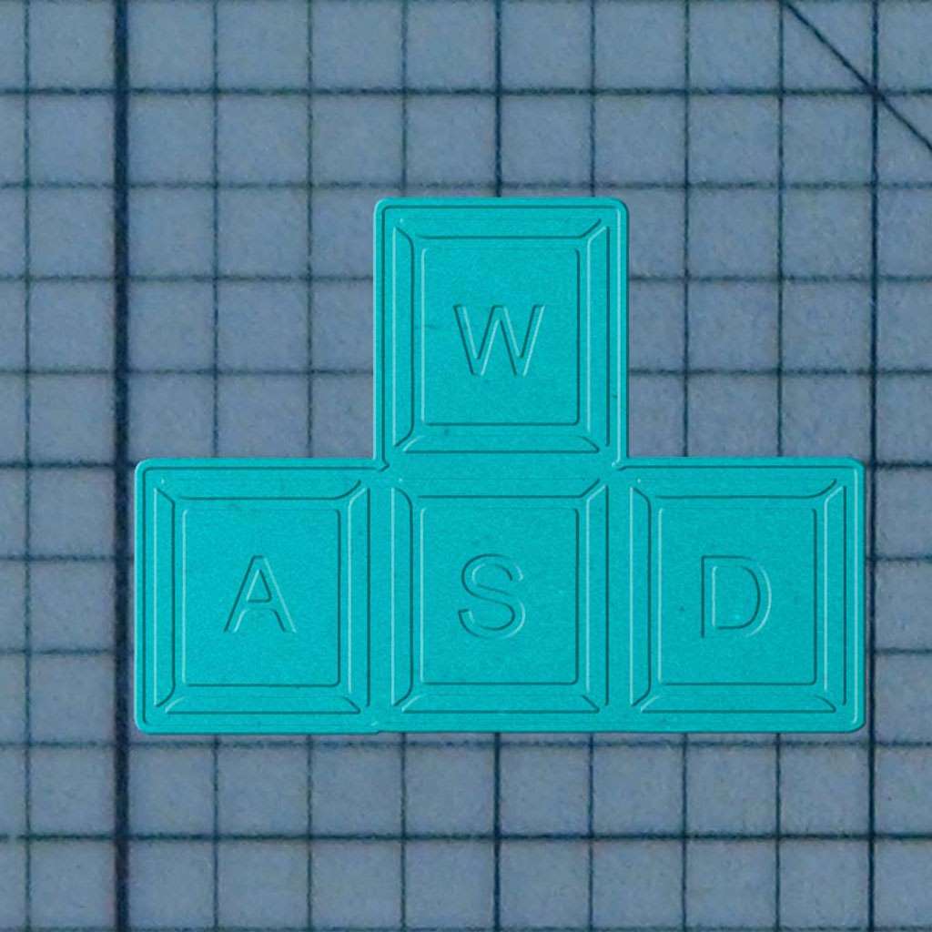 WASD Keys 227-424 Cookie Cutter and Stamp