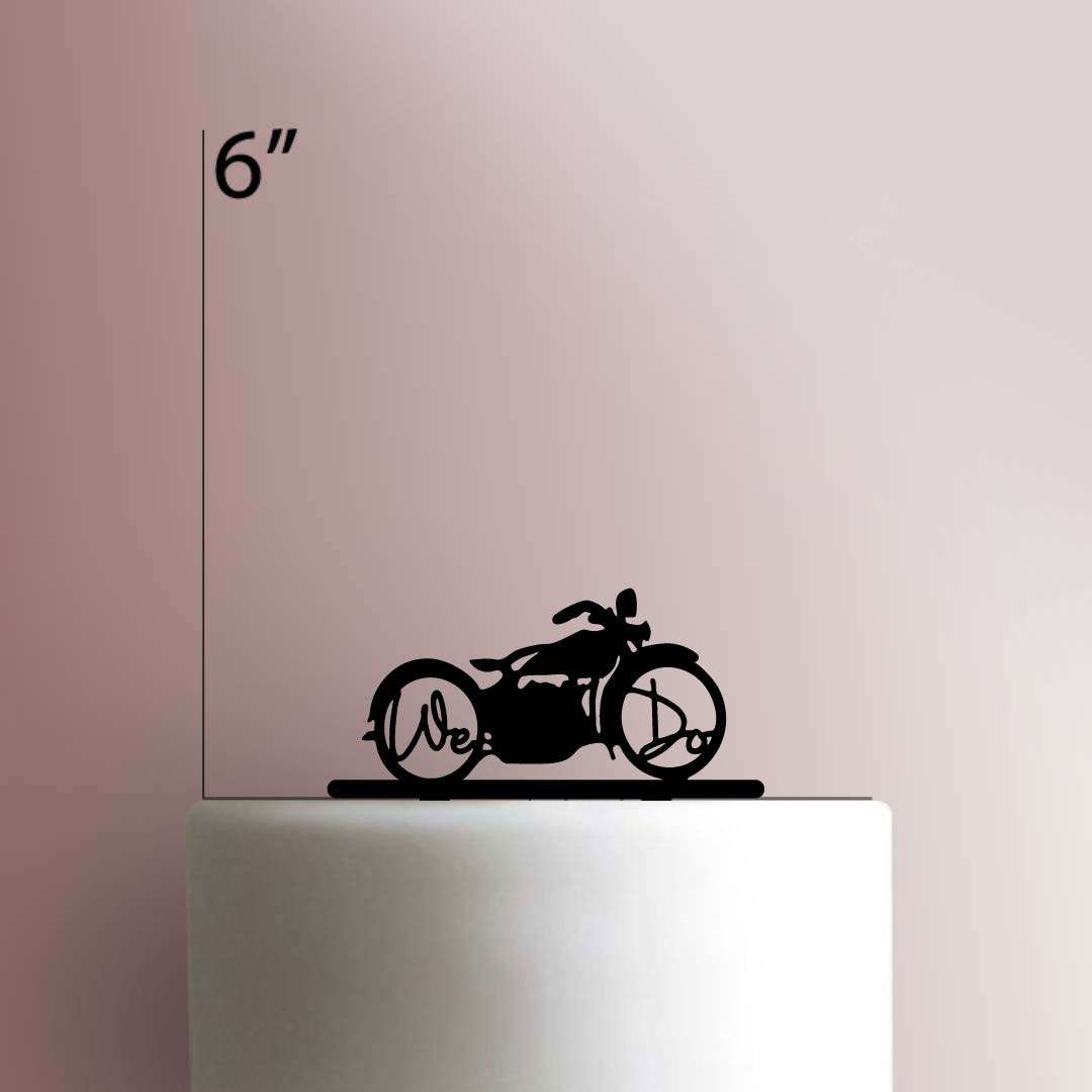 We Do Motorcycle 225-250 Cake Topper