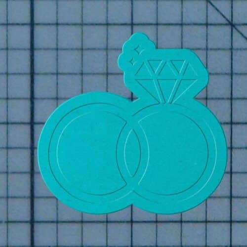 Wedding Rings 227-150 Cookie Cutter and Stamp