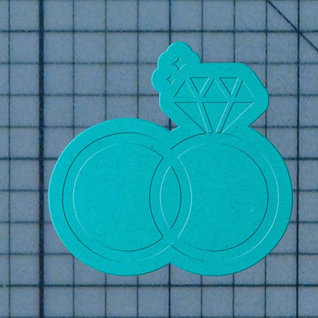 Wedding Rings 227-150 Cookie Cutter and Stamp