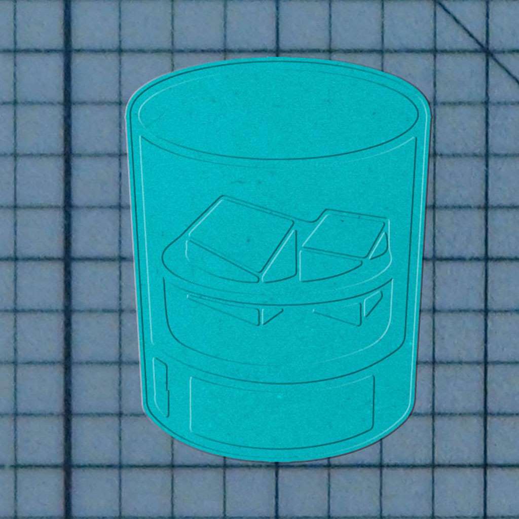Whiskey Glass 227-515 Cookie Cutter and Stamp