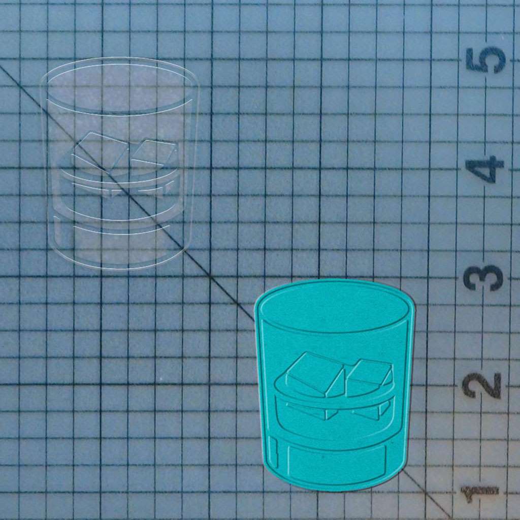 Whiskey Glass 227-515 Cookie Cutter and Stamp