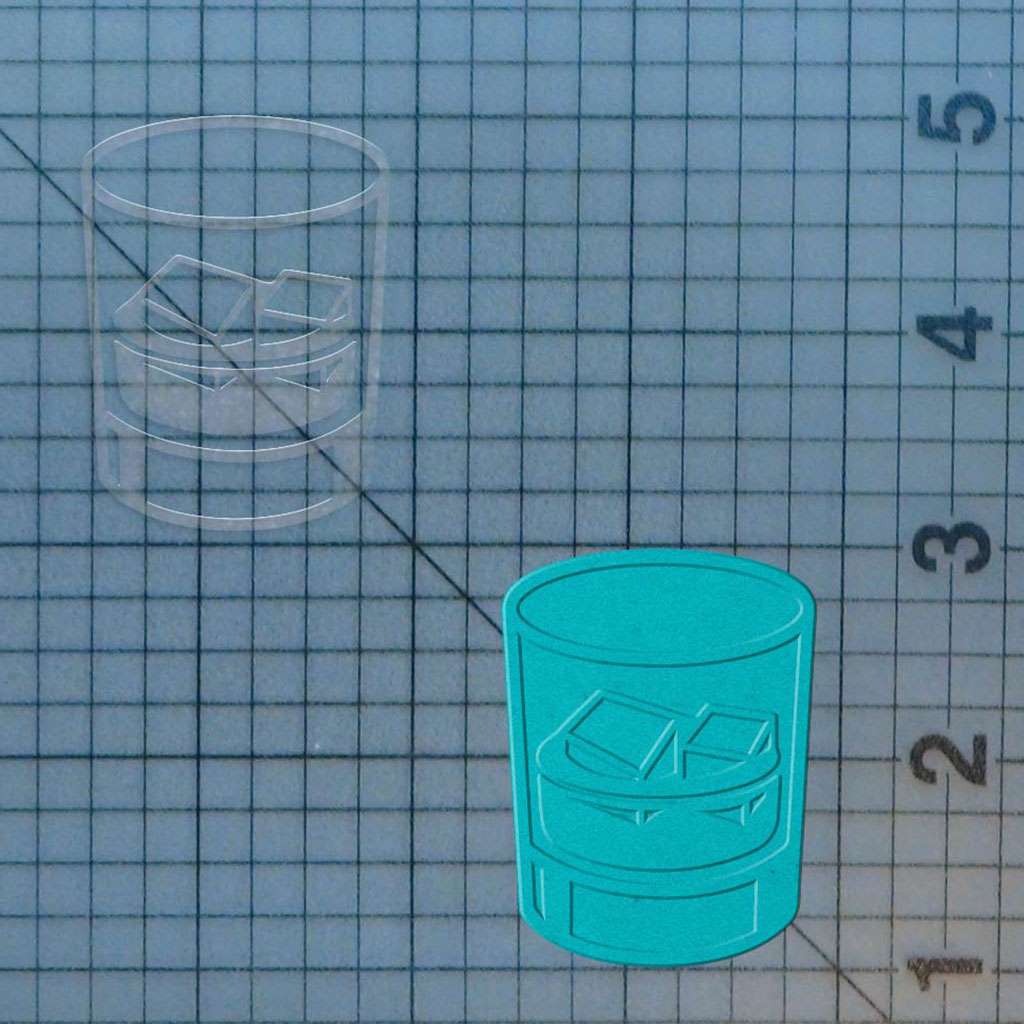 Whiskey Glass 227-515 Cookie Cutter and Acrylic Stamp - Image 4