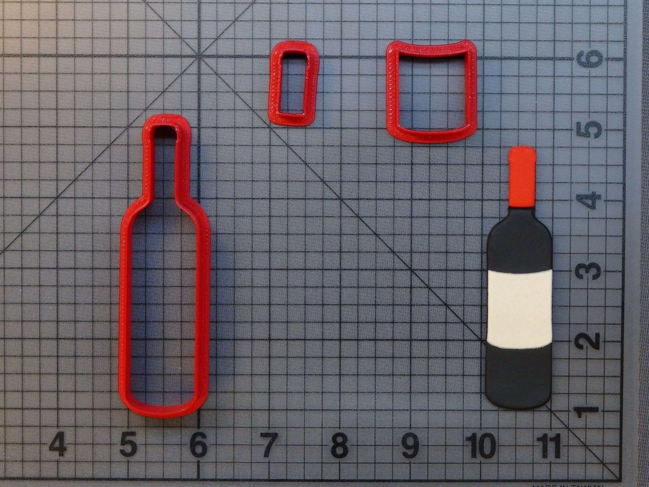Wine Bottle 266-A457 Cookie Cutter Set
