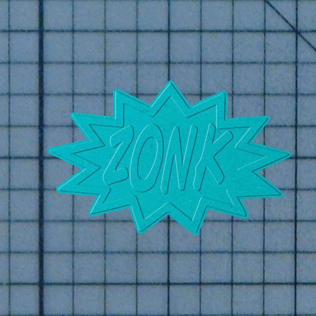 Zonk Sign 227-138 Cookie Cutter and Stamp