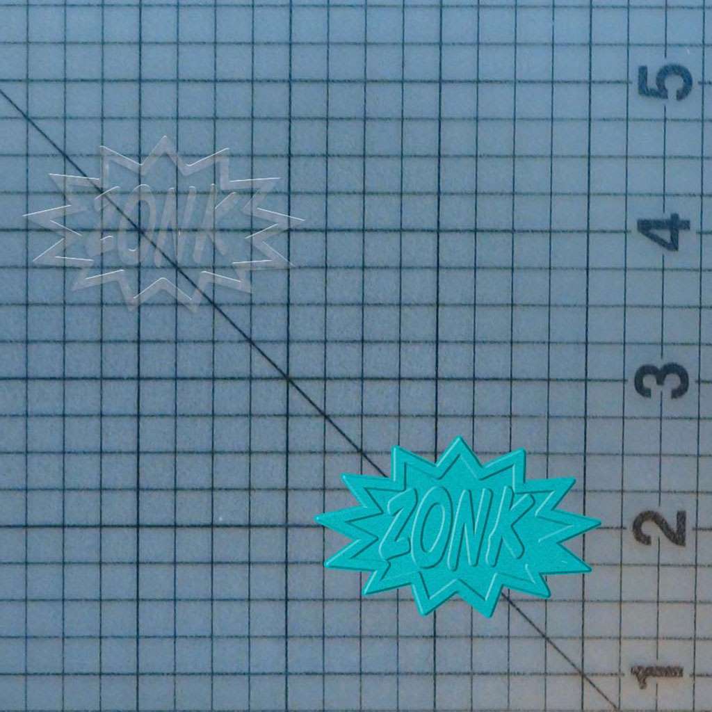 Zonk Sign 227-138 Cookie Cutter and Stamp