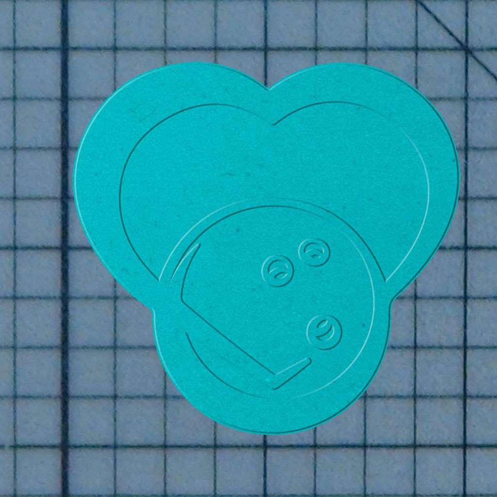 Bowling Heart 227-600 Cookie Cutter and Acrylic Stamp - Image 3