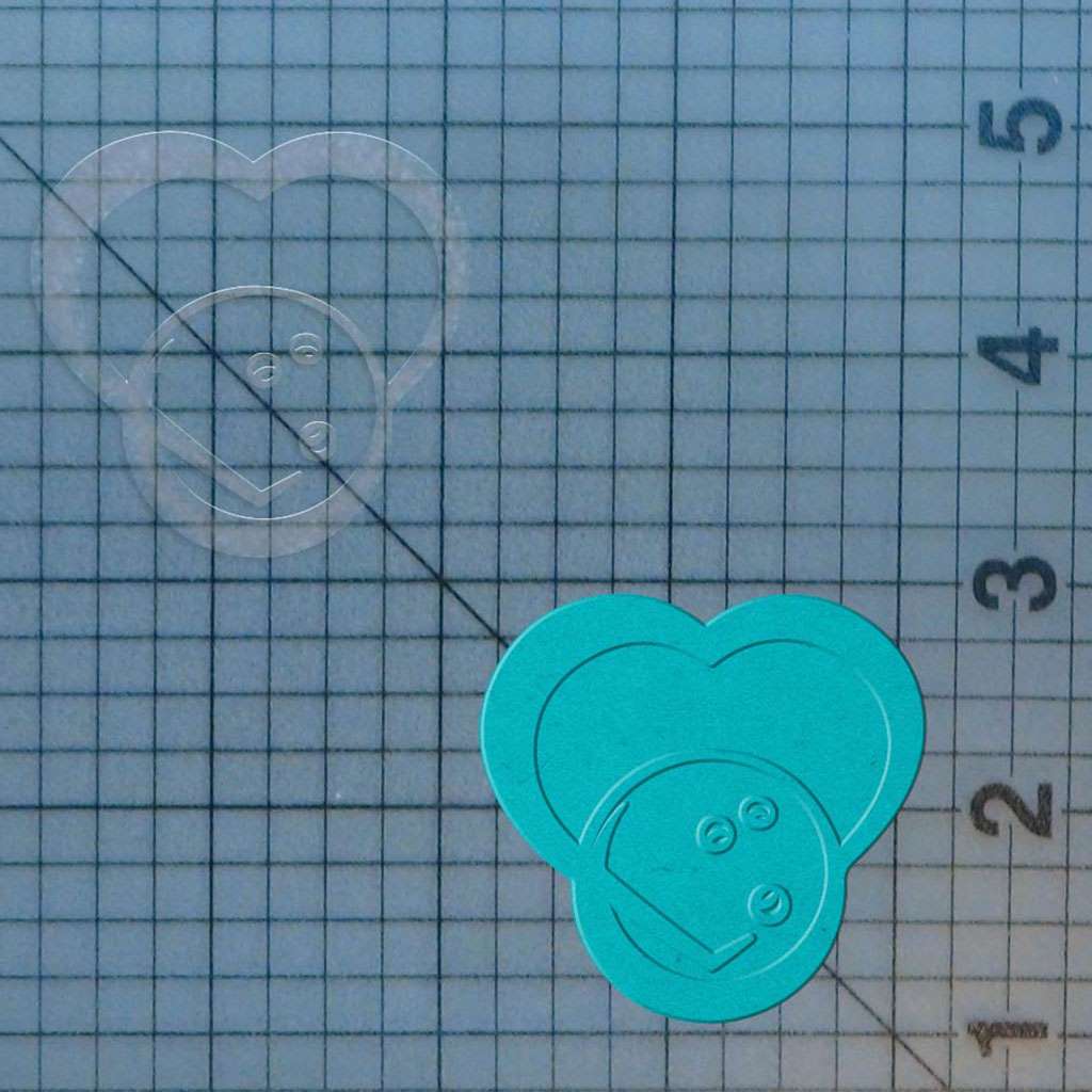 Bowling Heart 227-600 Cookie Cutter and Acrylic Stamp - Image 4