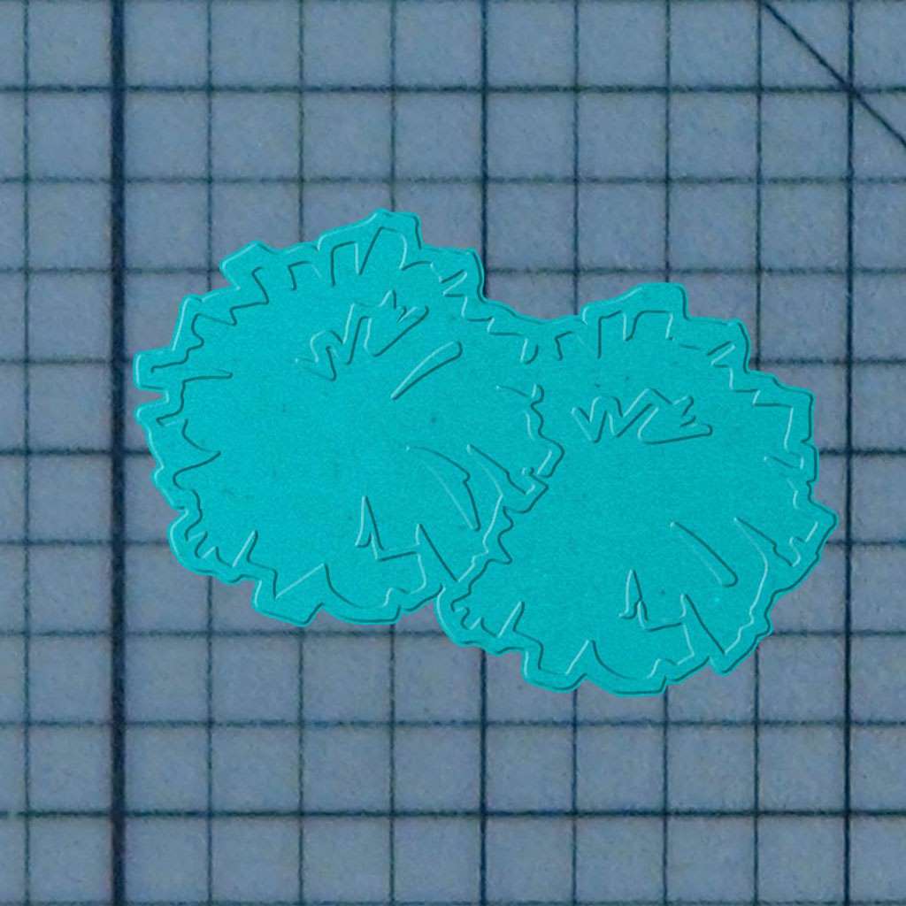 Cheer Poms 227-556 Cookie Cutter and Stamp Imprinted (1)