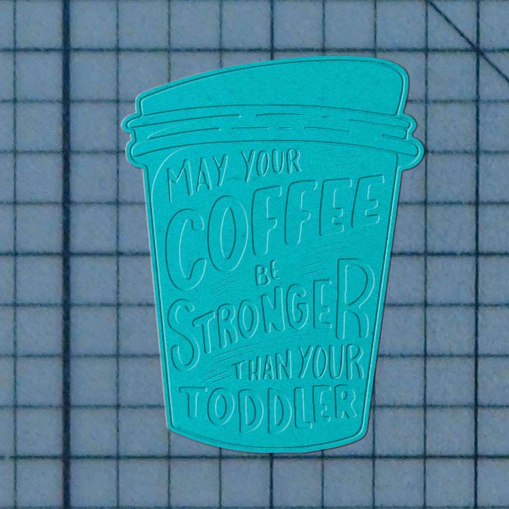 Coffee Quote 227-535 Cookie Cutter and Stamp