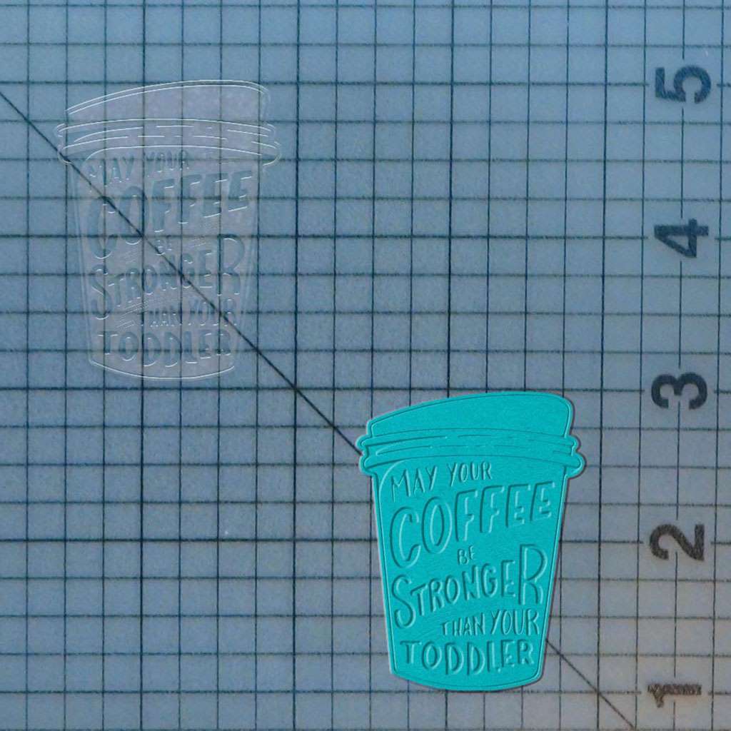 Coffee Quote 227-535 Cookie Cutter and Stamp