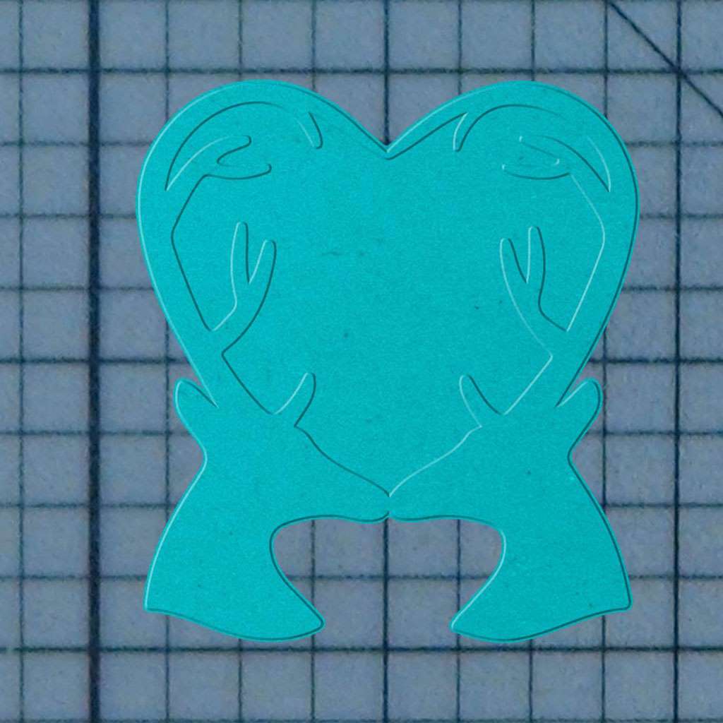 Deer Heart 227-550 Cookie Cutter and Acrylic Stamp - Image 3