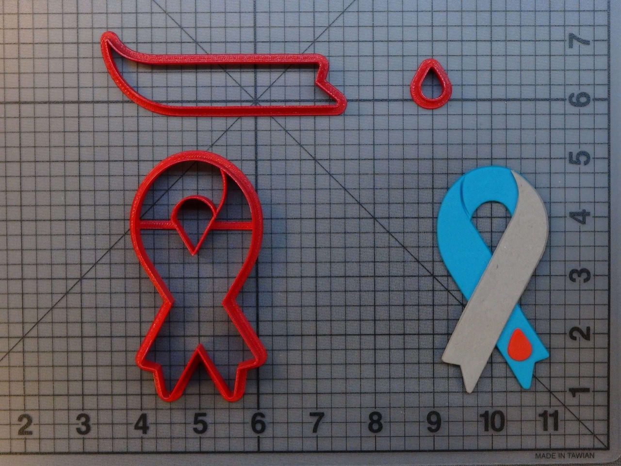 Diabetes Awarness Ribbon 266-A536 Cookie Cutter Set