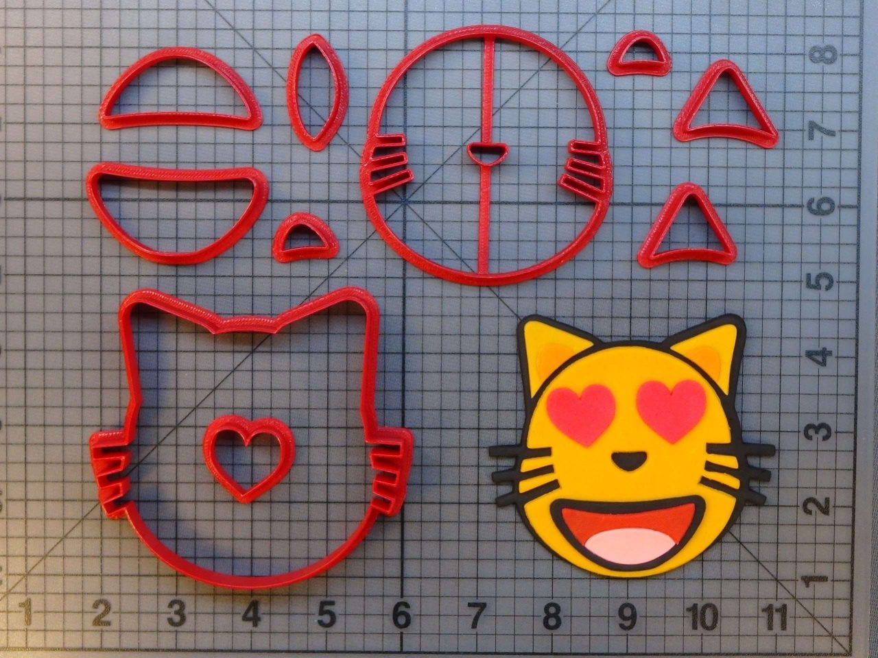 Emoji Cat 266-A251 Cookie Cutter Set