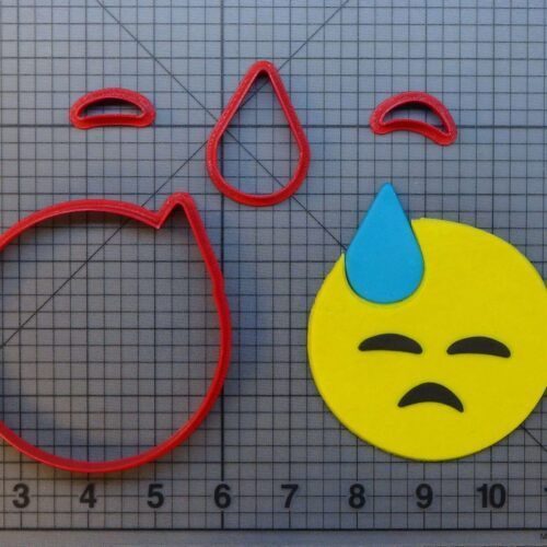Emoji Sweating 266-A262 Cookie Cutter Set