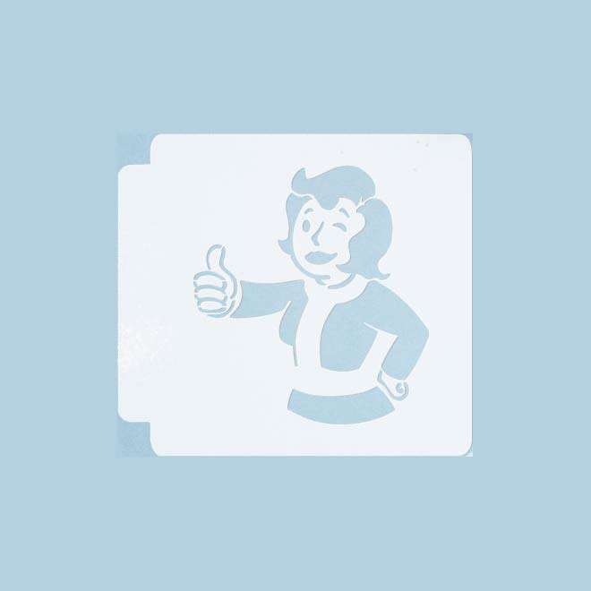 Fallout-Vault Girl 783-A456 Stencil
