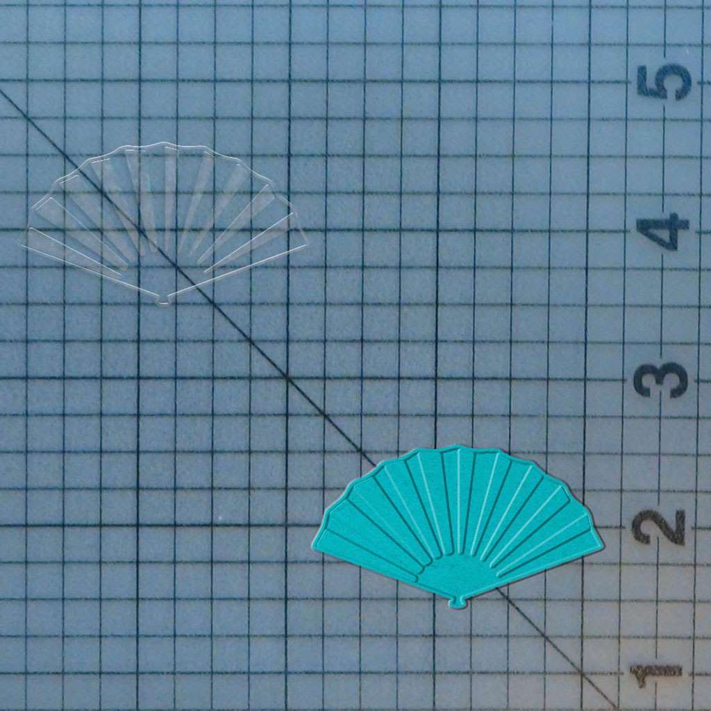 Fan 227-631 Cookie Cutter and Acrylic Stamp - Image 2