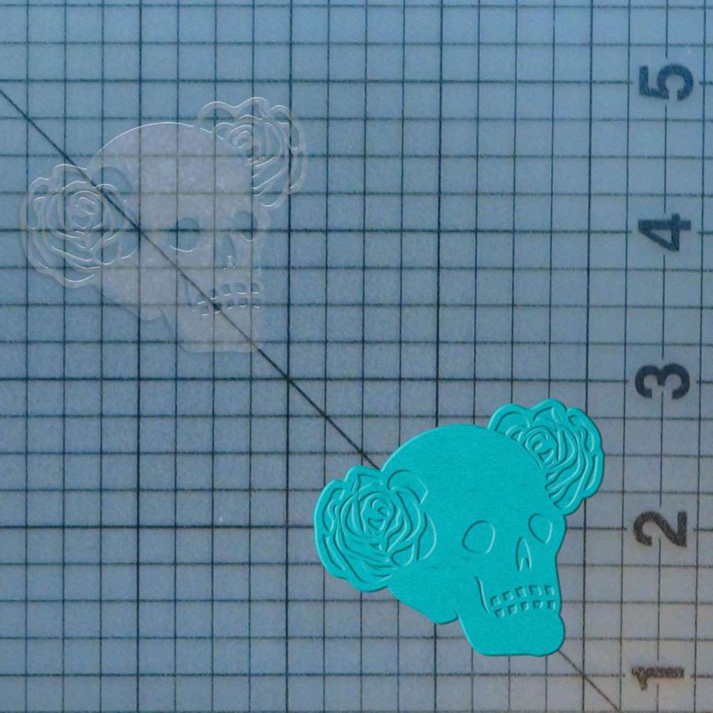 Floral Skull 227-539 Cookie Cutter and Acrylic Stamp - Image 4
