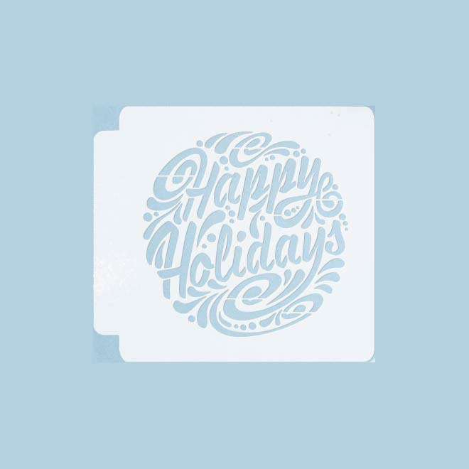Happy Holidays 783-A263 Stencil