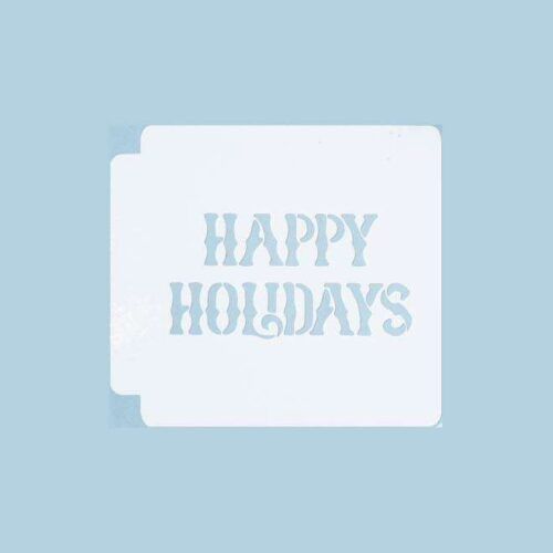 Happy Holidays 783-A297 Stencil