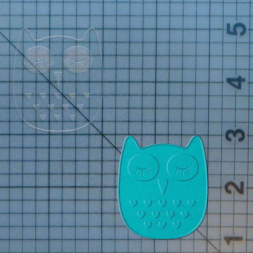 Heart Owl 227-534 Cookie Cutter and Acrylic Stamp - Image 2