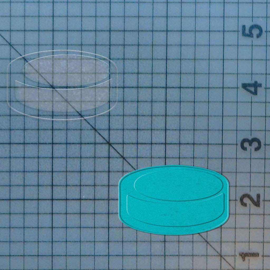 Hockey Puck 227-549 Cookie Cutter and Stamp