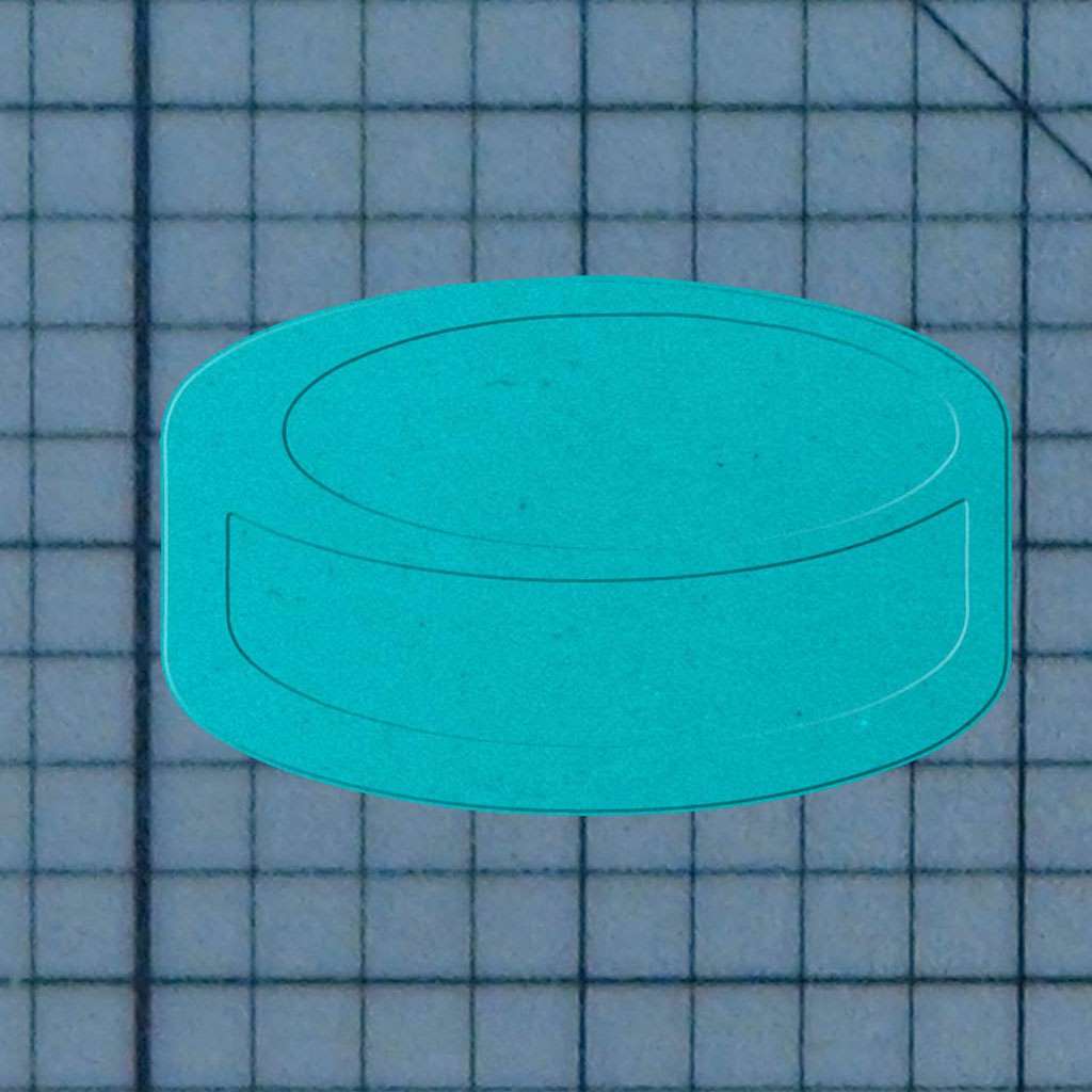 Hockey Puck 227-549 Cookie Cutter and Acrylic Stamp - Image 3