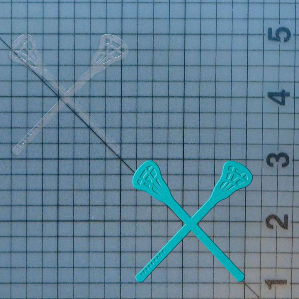 Lacrosse Sticks 227-553 Cookie Cutter and Acrylic Stamp - Image 4