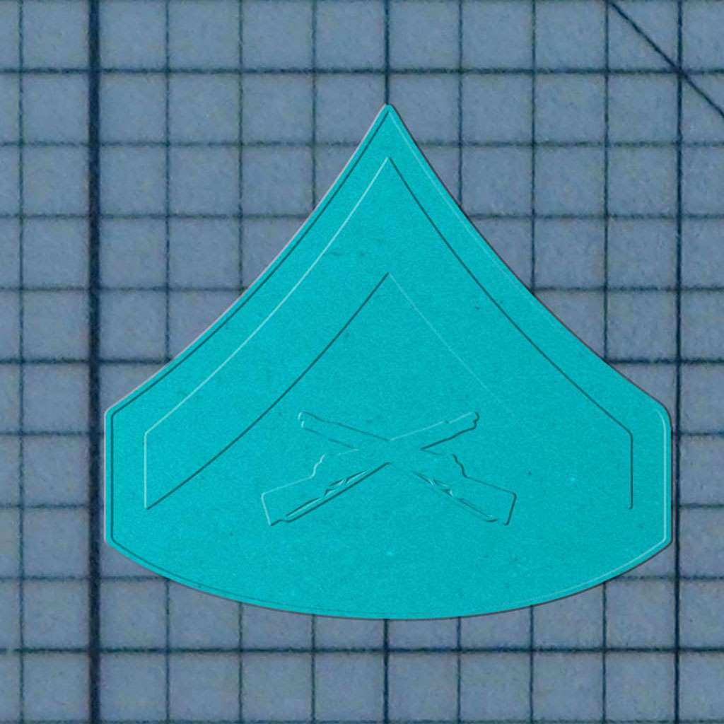 Lance Corporal 227-561 Cookie Cutter and Stamp