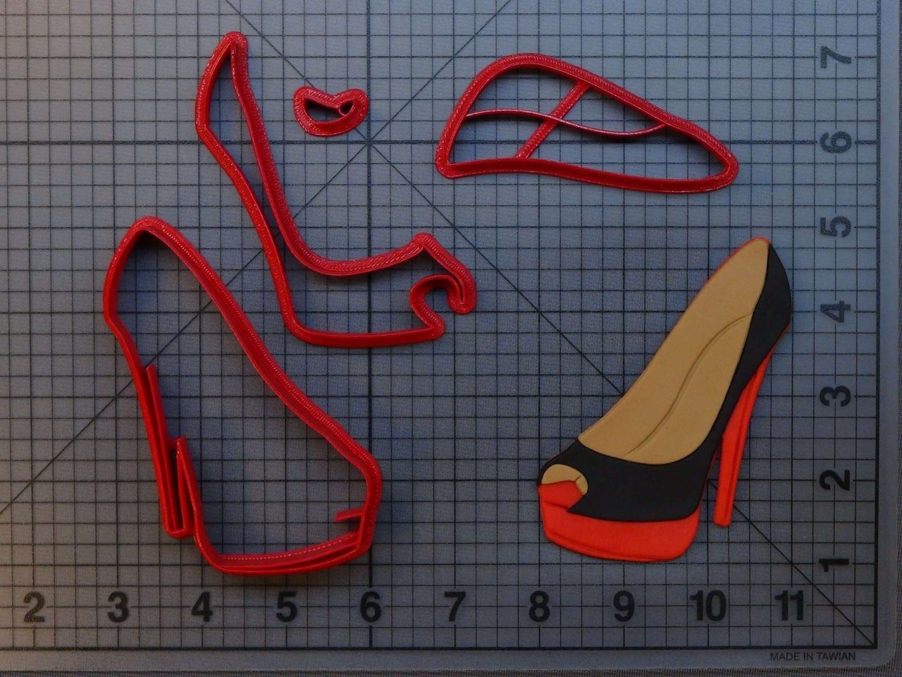 Peep Toe High Heel 266-A533 Cookie Cutter Set